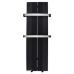 CINI Sušač peškira FINESA MONO 558x800, crni, hrom držači - Slika 2