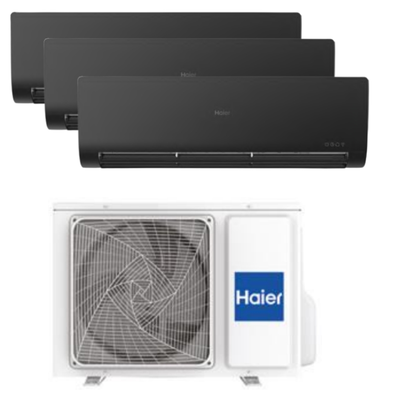 Haier Flexis Black Multi split 42000 btu spoljna + 2 x 12000 btu + 1 x 18000 btu unutrasnje Haier Flexis Black Multi split 42000 btu spoljna + 2 x 12000 btu + 1 x 18000 btu unutrašnje