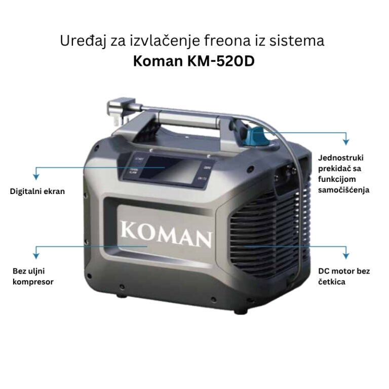 Uređaj za izvlačenje freona iz sistema - Koman KM-520D