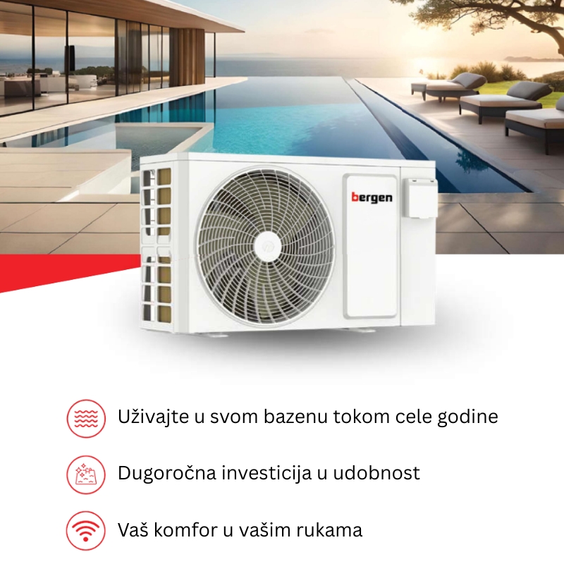 Bazenska toplotna pumpa Comfort Invictus Poll 11 (220v) Bergen